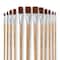 Brown Synthetic Flat Brushes by Artist&#x27;s Loft&#xAE; Necessities&#x2122;